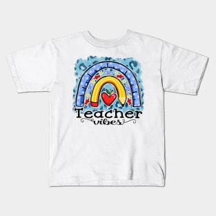 Teacher Vibes Kids T-Shirt